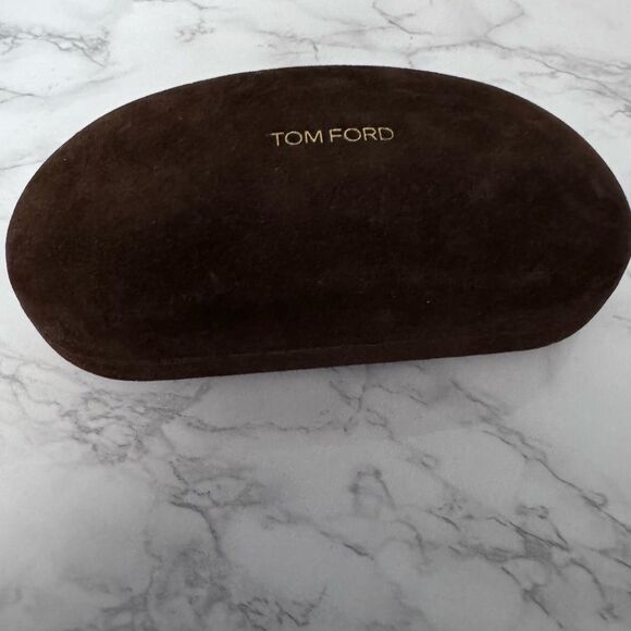 Tom Ford Velvet Brown Sunglasses Case - Picture 1 of 5